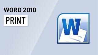 Word 2010: Printing