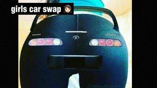 Girls vs boys car swap
