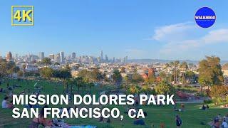 One of the Most Popular Parks in San Francisco | Mission Dolores Park | 4K Walking Tour