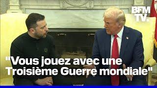 Ukraine: échange très tendu entre Volodymyr Zelensky et Donald Trump dans le bureau ovale