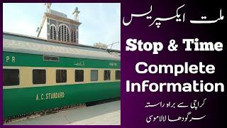 Millat Express Train Time and Stop Complete Information Updates