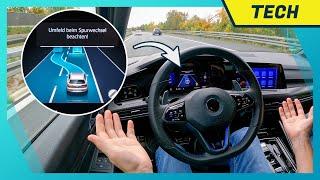 VW Golf 2023: Neuer Travel Assist mit Spurwechselassistent & optimierter Bedienung im Test