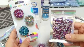 DIY BLINGED OUT POPSOCKET TUTORIAL FOR BEGINNERS LUXURY PHONE CASE ACCESSORY ON A BUDGET