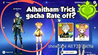 Alhaitham Trick gacha Rate off? Genshin Impact