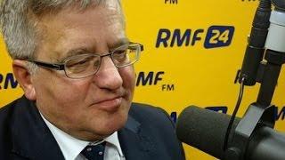 Komorowski: Martwią mnie decyzje UE, bo niszczą wizerunek Polski.