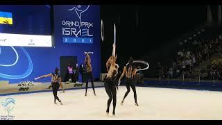 Group Team Ukraine 3 hoops/2 pairs of clubs Final 44,600 - Grand-Prix Israel 2021