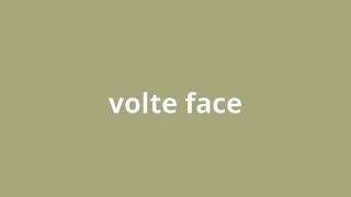 what is the meaning of volte face