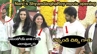 శ్యామ్ సింఘ రాయ్: Nani's New Movie Shyam Singha Roy Launch | sai pallavi | Natural Star | Maa Media