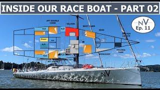 BOAT TOUR of our RACE BOAT INTERIOR REFIT - Part 2 | Ep. 11