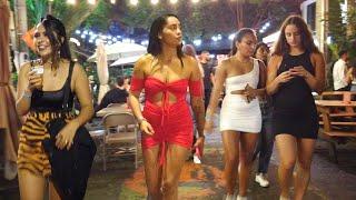 Night Walk in Provenza - Party Zone in Medellin, Colombia