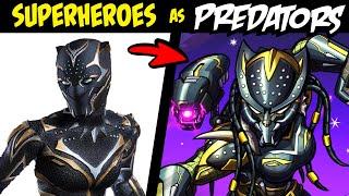 What if FAMOUS SUPERHEROES Were PREDATORS?! (Lore & Speedpaint)