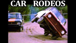 1980s Soviet Car Stunts Compilation. CAR RODEO! #ussr
