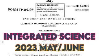 Integrated Science 2023 May/June Paper 1 Answers | CSEC