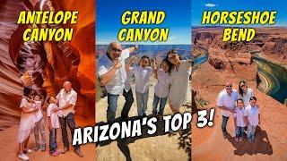 ARIZONA'S TOP 3 MUST VISITS  (Grand Canyon, Horseshoe Bend, Antelope Canyon) | VLOG 49