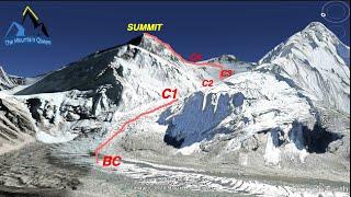 Climbing Mt. Everest South Col Route Map, Facts And Info.