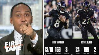 FIRST TAKE | Lamar & Derrick Henry is MVP duo! - Stephen A. claim Ravens are READY to win Super Bowl