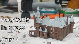 Premium Metal Earth Build - Hogwarts In Snow