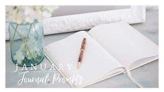 January Journal Prompts | Journal with Me | Plan with Me