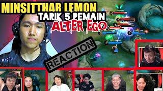 BEST MOMENT MINSITTHAR RRQ LEMON|REACTION STREAMER MLBB|PLAYOFFS MPL S11 DAY 2|RRQ VS ALTEREGO-mlbb-