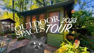 Outdoor Spaces Tour | fall prep | concrete crack hack | critter corner