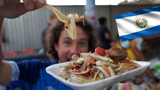 Trying STREET FOOD in El Salvador 