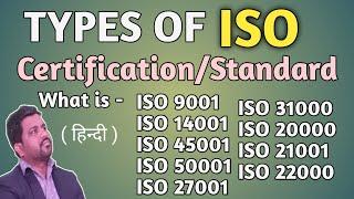 Types of ISO Certification | Types of ISO Standards