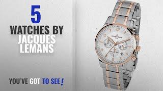 Top 10 Jacques Lemans Watches [2018]: Jacques Lemans 1-1654P Classic Analogue White Dial Watch for