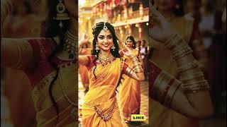 Divine Gerua Dance at Kumbh Mela 2025 | Ai Art Model Lookbook  I              #Shorts #Trending