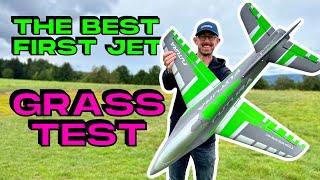 The CHEAPEST BEST Jet on GRASS • BRAND NEW FMS Futura 64mm EDF Jet PNP • (English/Français 4K 60fps)