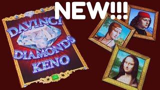 ***NEW GAME*** DAVINCI DIAMONDS KENO- FIRST ON YOU TUBE!!