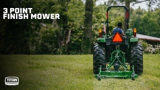 JD 3 Point Finish Mower | Titan Attachments