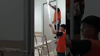 fazer quartos com drywall #drywall #obra #construção #gesso #casa