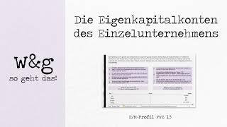 FWZ 13 Buchhaltung Einzelunternehmen - #1 Konten des Einzelunternehmens