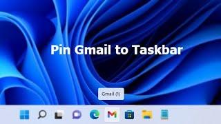 How to pin Gmail to Taskbar