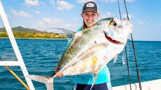 She Caught Dinner & Her DREAM Fish! (Catch Clean Cook)