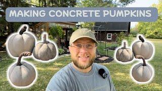 Making So Many Concrete Pumpkins!