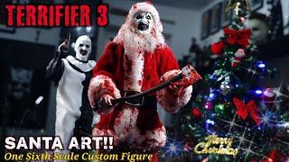 TERRIFIER 3 SANTA ART THE CLOWN CUSTOM 1/6 SCALE FIGURE.