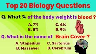 118. Top 20 Indian GK questions & answers in English|gk questions about biology/@generalknowledgekey