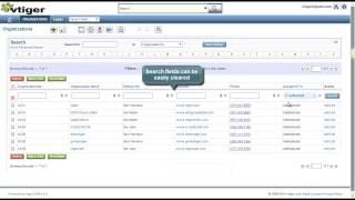 vTiger CRM - List View Search - by vTigerExperts.com