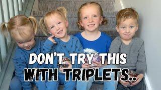 This was a disaster....Triplet Christmas VLogmas Day 4!