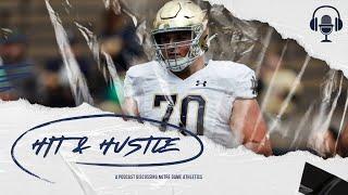 Notre Dame Scrambles On The Offensive Line As Camp Rolls On | Hit and Hustle