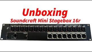 Soundcraft Mini Stagebox 16r unboxing