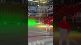 Kamila practices 3T for ice show