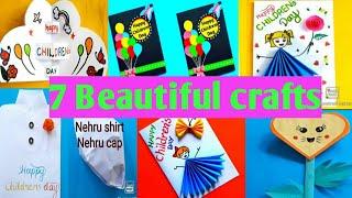 7 Children's day crafts 2021| 7 Simple and easy Childrens day craft ideas 2021 |shishudhinam crafts