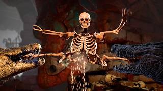 MK1 - All Animalities on Skeleton