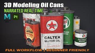Old Oil Cans | Autodesk Maya + Substance 3D Painter