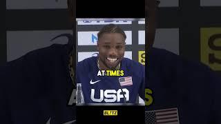 Noah Lyles Interview on NBA #100m #noahlyles #worldchampion