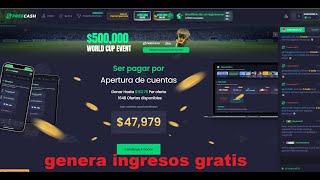 free cash genera ingresos gratis no sirve para venezuela no la recomiendo para otros paises si