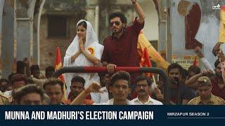 Mirzapur 2 | Munna and Madhuri's Election Campaign | Divyenndu | Isha Talwar