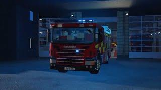 Longton Reserve First Pump Turnout - Staffordshire Fire And Rescue Service Roblox